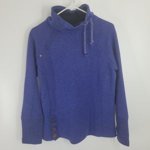 Prana Wool Blend Mock Turtleneck Sweater